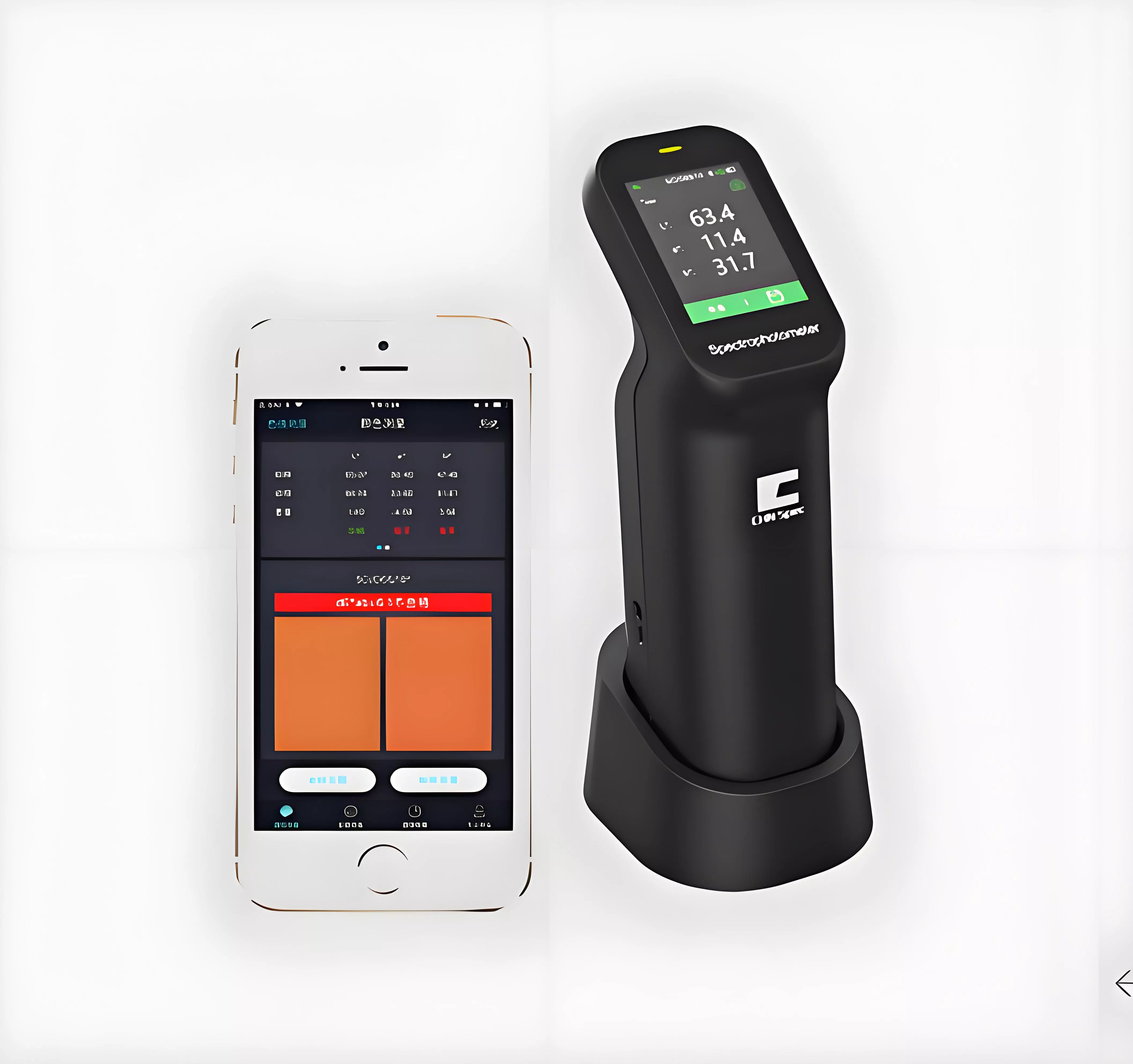 CS‑500 Portable d/8 Spectrophotometer Magnetic Auto‑Calibration‑Charging‑Base for Industrial Color QC