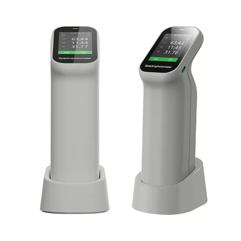 Colorimètre DS‑202, colorimètre portable à double ouverture, équipement de mesure de différence de couleur adapté aux échantillons grands et petits