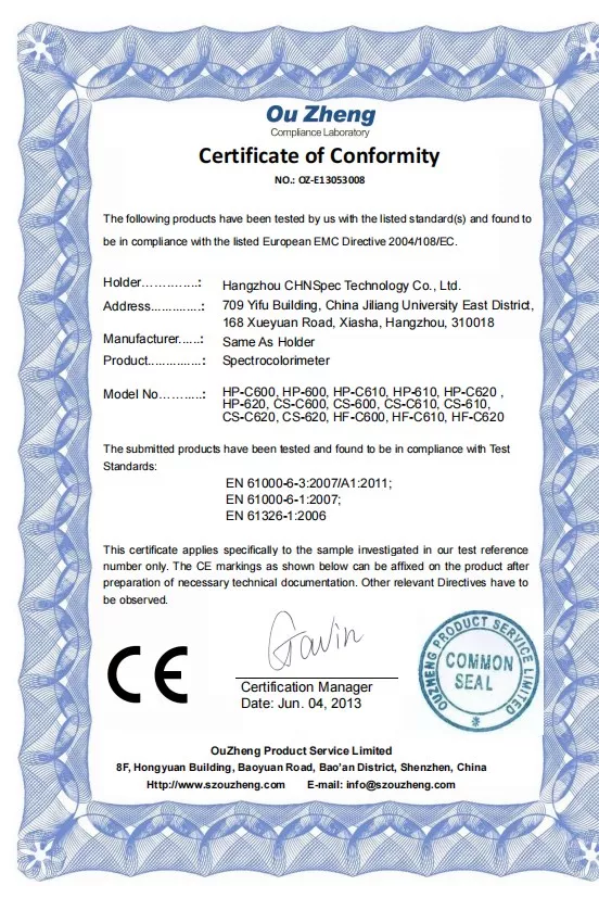 CE certification