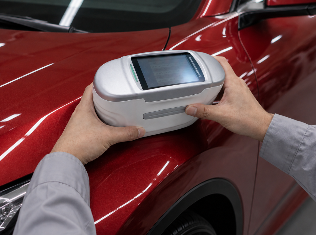 chnspec colorimeter MC12 Measure the car body.png