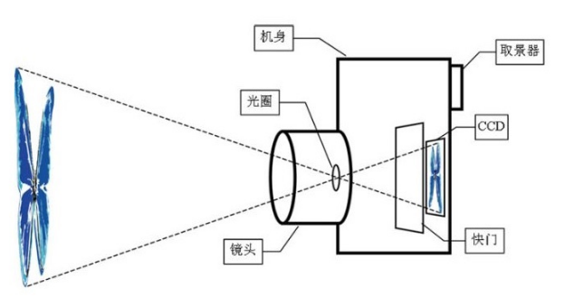 Kamera görüntüleme prensibinin şeması