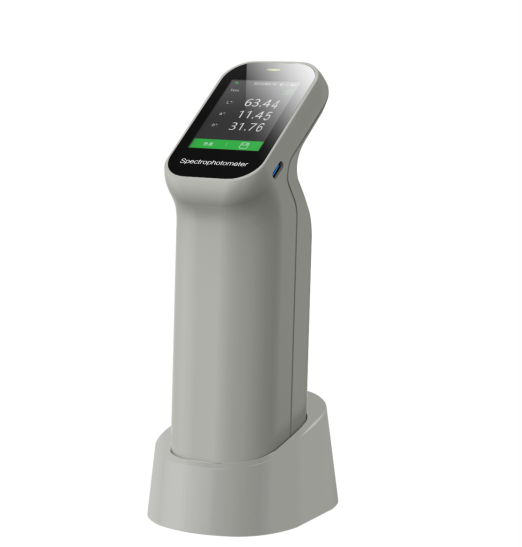 DS‑210 Portable D/8 SCI Spectrophotometer Auto‑Calibration Base HD‑Camera for Precision Color Test